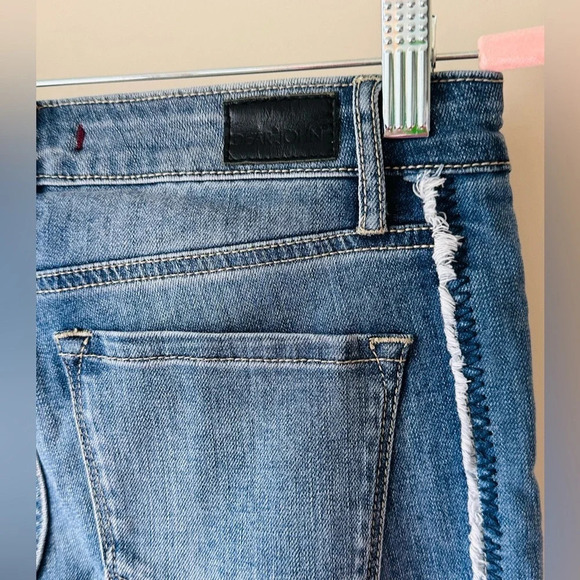 Dear John Denim Skinny Jeans with Raw Hem and Trim - Size 25 - Picture 7 of 15